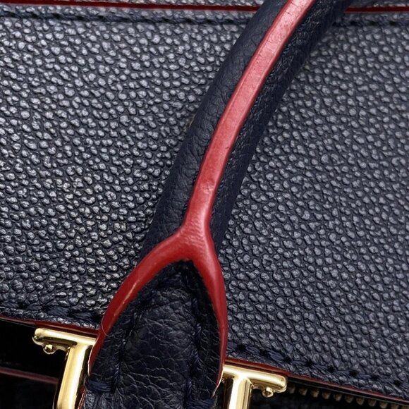 LOUIS VUITTON Sully Size PM Monogram Empreinte Leather Marine Rouge M54195 - Picture 10 of 16